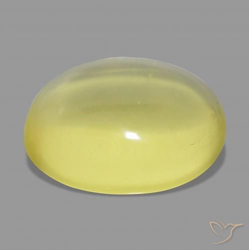 Quarzo Giallo chiaro naturale da 62.88 ct, Ovale, Trasparente