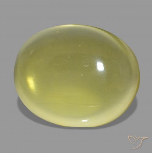 Quarzo Giallo medio naturale da 57.61 ct, Ovale, Trasparente