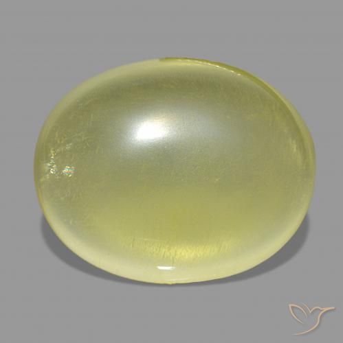 35.67ct Giallo Ananas Quarzo, Ovale, Trasparente