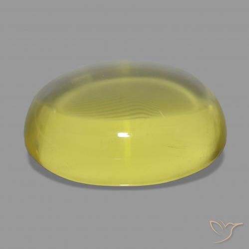 Quarzo Giallo medio naturale da 50.35 ct, Ovale, Trasparente