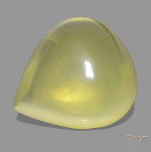 51.34ct Giallo Ananas Quarzo, Forma a pera, Trasparente