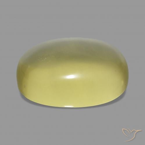 Quarzo Giallo Ananas Chiaro naturale da 46.42 ct, Ovale, Trasparente