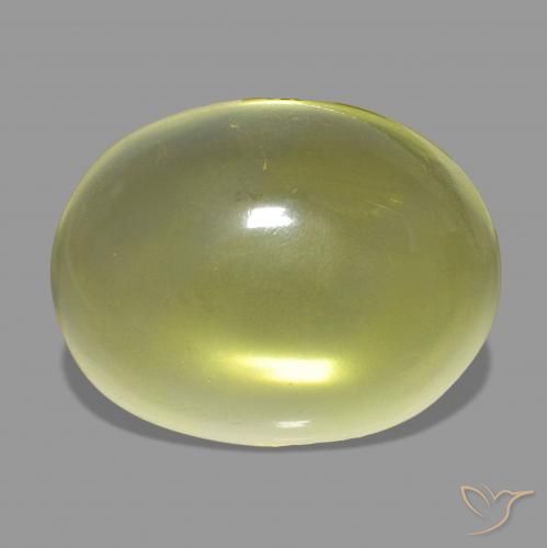33.80ct Giallo Ananas Quarzo, Ovale, Trasparente