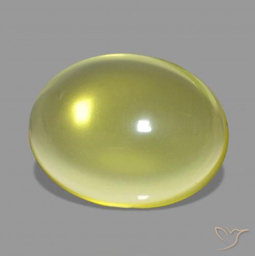 Quarzo Giallo medio naturale da 14.58 ct, Ovale, Trasparente