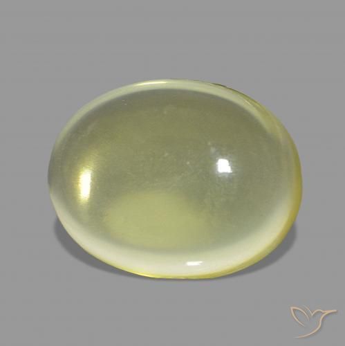 Quarzo Giallo Ananas Chiaro naturale da 11.54 ct, Ovale, Trasparente