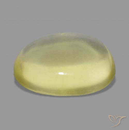 Quarzo Giallo Ananas Chiaro naturale da 11.54 ct, Ovale, Trasparente