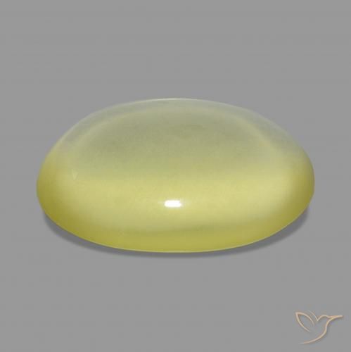 Quarzo Giallo chiaro naturale da 8.98 ct, Ovale, Trasparente