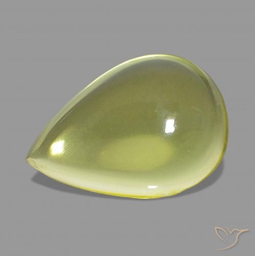 5.60ct Giallo chiaro Quarzo, Forma a pera, Trasparente