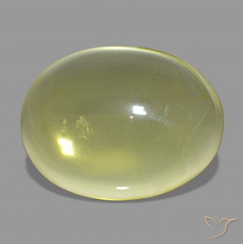 Quarzo Giallo chiaro naturale da 47.33 ct, Ovale, Trasparente
