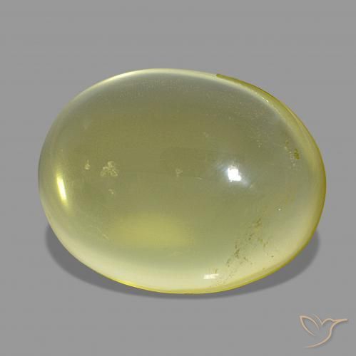 Quarzo Giallo chiaro naturale da 47.33 ct, Ovale, Trasparente