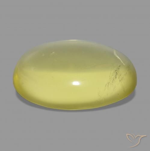 Quarzo Giallo chiaro naturale da 47.33 ct, Ovale, Trasparente