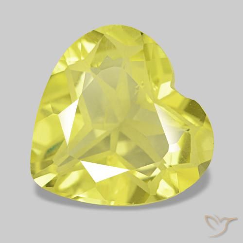 3.78ct giallo quarzo, cuore, VS
