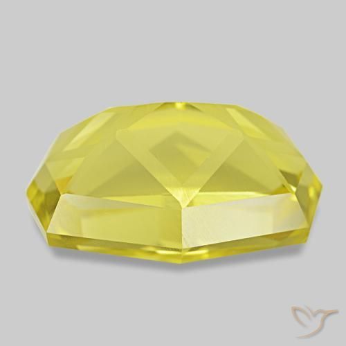 Quarzo naturale giallo da 12,75 ct, forma fantasia, VVS