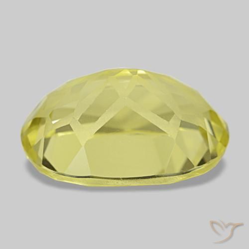 Quarzo naturale giallo da 5,32 ct, taglio a cuscino, VVS