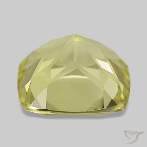 Quarzo naturale giallo da 5,07 ct, taglio a cuscino, VVS