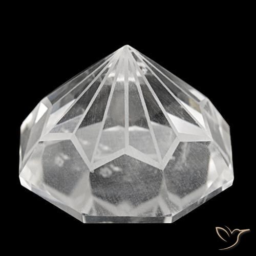 Quarzo naturale bianco da 48,56 ct, taglio smeraldo, VS
