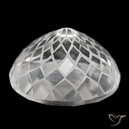 Quarzo naturale bianco da 58,94 ct, taglio ovale, VS
