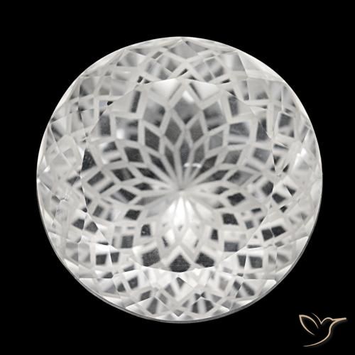 51.15ct bianco quarzo, rotondo, VVS-VS
