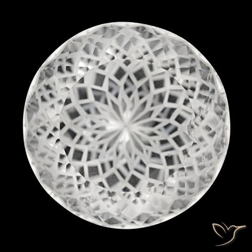 73.76ct bianco quarzo, rotondo, VS