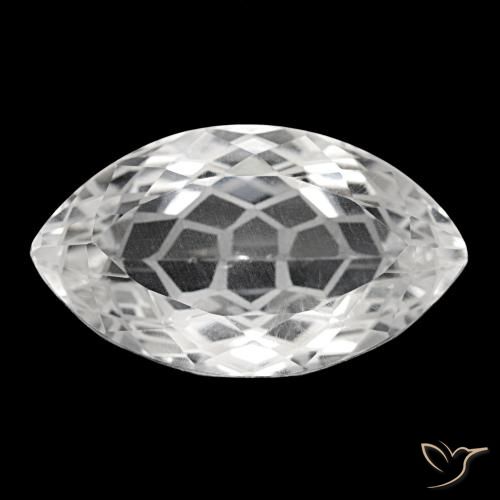 Quarzo naturale bianco da 32,05 ct, marchesa, VS