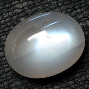Pietra di luna arcobaleno naturale bianco da 5,72 ct, trasparente, trasparente/traslucido