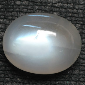 Pietra di luna arcobaleno naturale bianco da 5,72 ct, trasparente, trasparente/traslucido