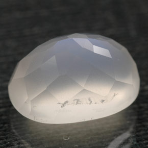 Pietra di luna arcobaleno Bianco naturale da 6.67 ct, Trasparente, Trasparente/Traslucido