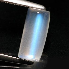 Pietra di luna arcobaleno Bianco naturale da 1.88 ct, Trasparente, Trasparente/Traslucido