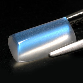 Pietra di luna arcobaleno Bianco naturale da 1.88 ct, Trasparente, Trasparente/Traslucido