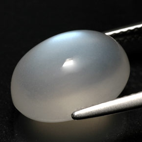 Pietra di luna arcobaleno Bianco naturale da 7.86 ct, Trasparente, Trasparente/Traslucido
