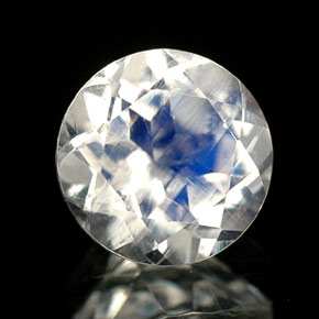 Pietra di luna arcobaleno naturale blu da 0,79 ct, taglio rotondo, VS