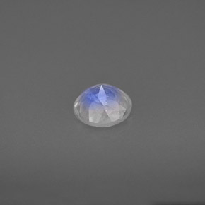 Pietra di luna arcobaleno naturale bianco da 0,71 ct, trasparente, trasparente/traslucido