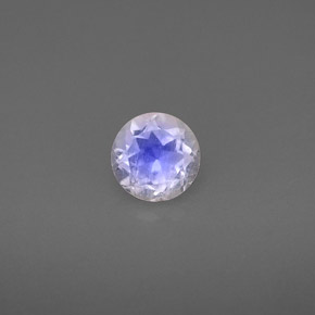Pietra di luna arcobaleno naturale bianco da 0,74 ct, trasparente, trasparente/traslucido