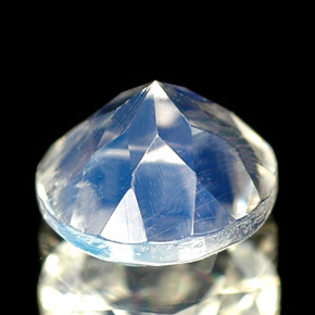 Pietra di luna arcobaleno naturale bianco da 0,80 ct, trasparente, trasparente/traslucido