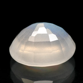Pietra di luna arcobaleno Blu bianco naturale da 2.33 ct, Trasparente, Trasparente/Traslucido
