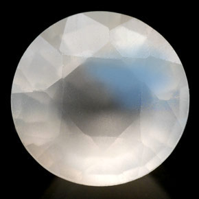 Pietra di luna arcobaleno Blu bianco naturale da 2.16 ct, Trasparente, Trasparente/Traslucido