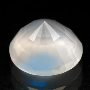 Pietra di luna arcobaleno Blu bianco naturale da 2.16 ct, Trasparente, Trasparente/Traslucido