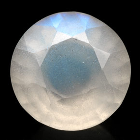 Pietra di luna arcobaleno Blu bianco naturale da 2.34 ct, Trasparente, Trasparente/Traslucido