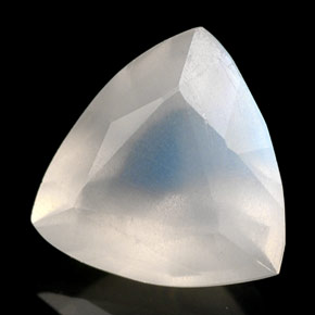 Pietra di luna arcobaleno Blu bianco naturale da 1.41 ct, Trasparente, Trasparente/Traslucido
