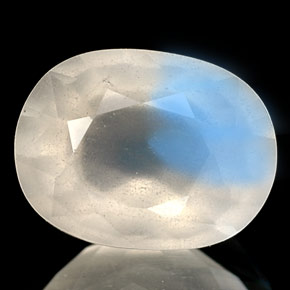 Pietra di luna arcobaleno naturale blu da 1,69 ct, trasparente, trasparente/traslucido