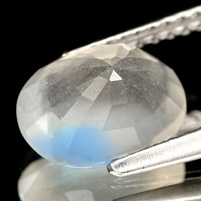 Pietra di luna arcobaleno naturale blu da 1,69 ct, trasparente, trasparente/traslucido