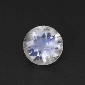 Pietra di luna arcobaleno naturale bianco da 0,70 ct, trasparente, trasparente/traslucido