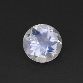 Pietra di luna arcobaleno naturale bianco da 0,70 ct, trasparente, trasparente/traslucido