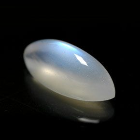 Pietra di luna arcobaleno Blu bianco naturale da 8.94 ct, Trasparente, Trasparente/Traslucido