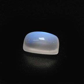Pietra di luna arcobaleno Blu bianco naturale da 1.86 ct, Trasparente, Trasparente/Traslucido