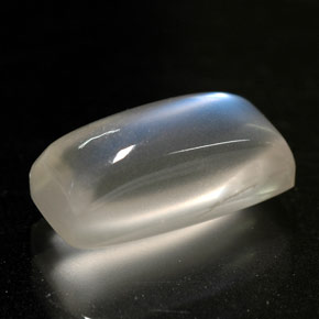 Pietra di luna arcobaleno naturale bianco da 2,51 ct, trasparente, trasparente/traslucido