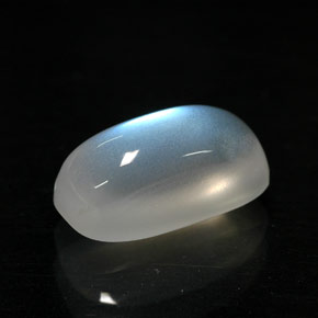 Pietra di luna arcobaleno naturale bianco da 2,11 ct, trasparente, trasparente/traslucido