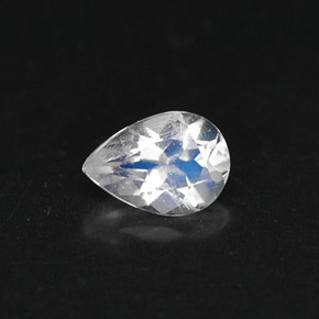 Pietra di luna arcobaleno naturale blu da 0,35 ct, taglio a pera, VS