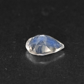 Pietra di luna arcobaleno naturale blu da 0,35 ct, taglio a pera, VS