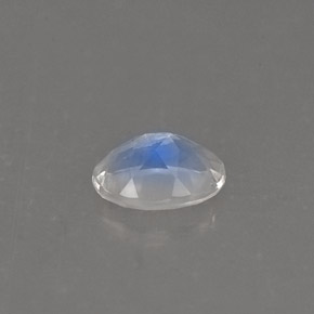 Pietra di luna arcobaleno naturale bianco da 0,75 ct, taglio ovale, VS